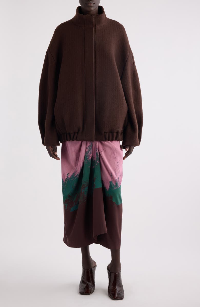 Dries Van Noten Voles Oversize Wool Jacket, Alternate, color, 