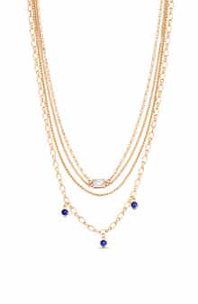 Ettika Emerald City Layered Charm Necklace