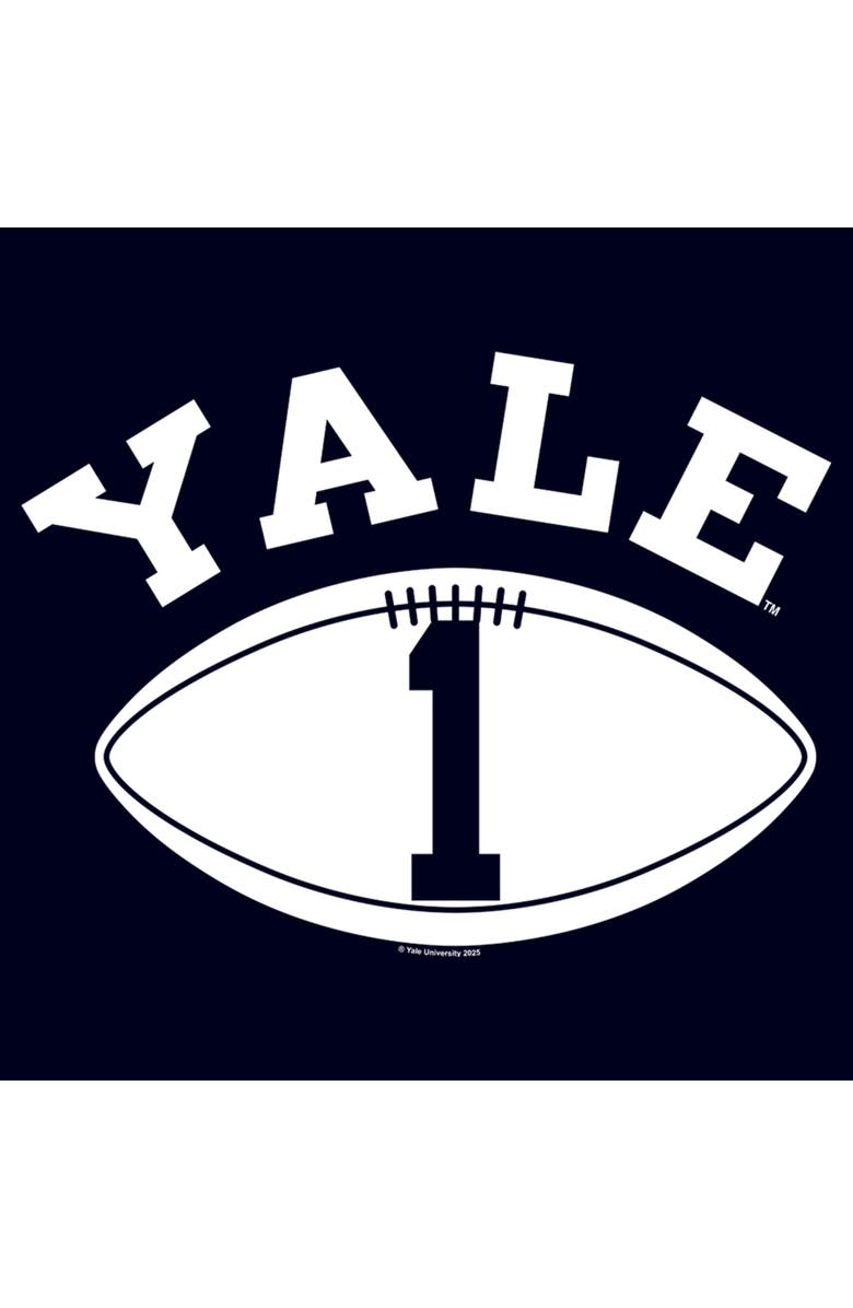 Yale University Men's Yale University Football Number One Graphic T-Shirt, Alternate, color, Navy Blue
