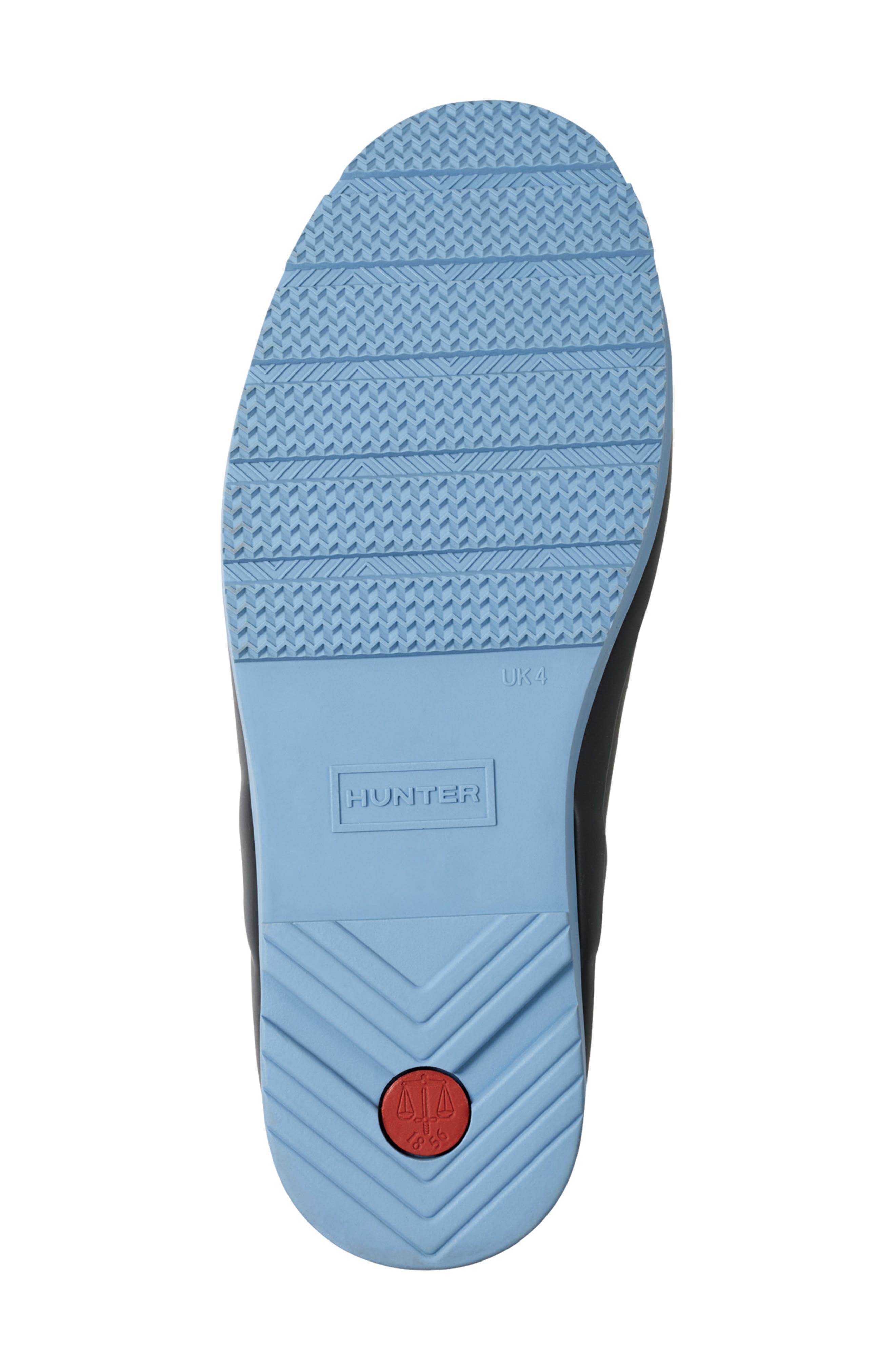 Hunter Play Short Faux Shearling Lined Waterproof Rain Boot, Alternate, color, Hunter Navy