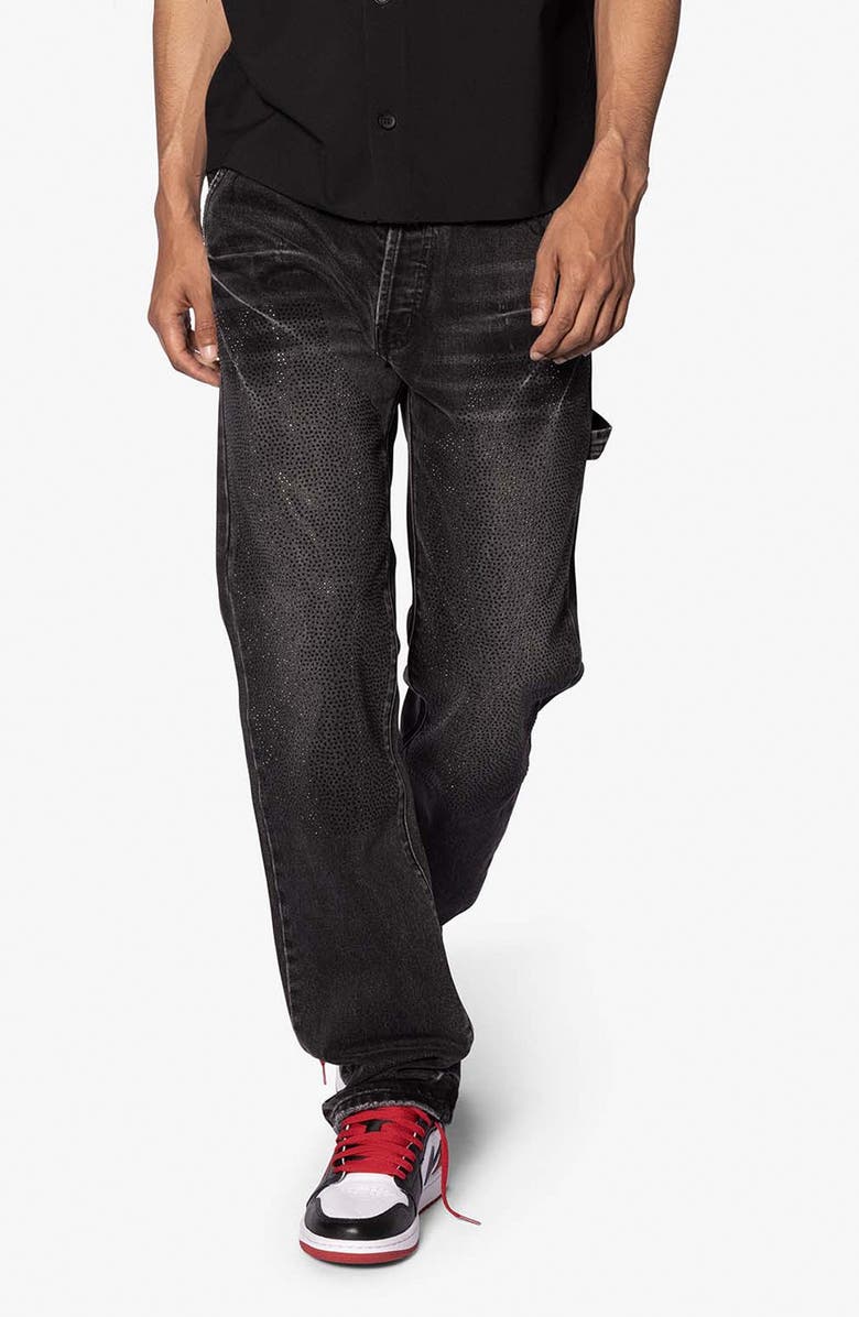 mnml V704 Stud Straight Leg Jeans, Main, color,