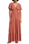 Flutter Sleeve Maxi Dress