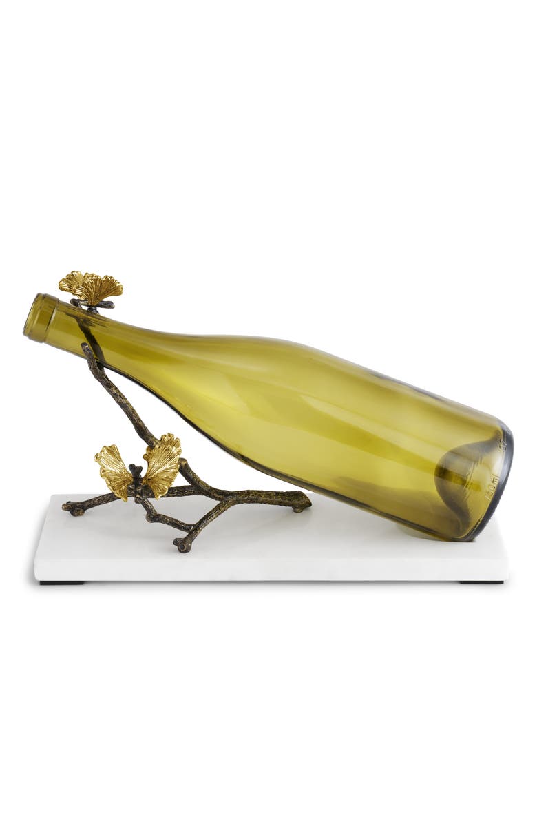 Michael Aram Butterfly Ginkgo Wine Rest, Alternate, color, White/ Gold