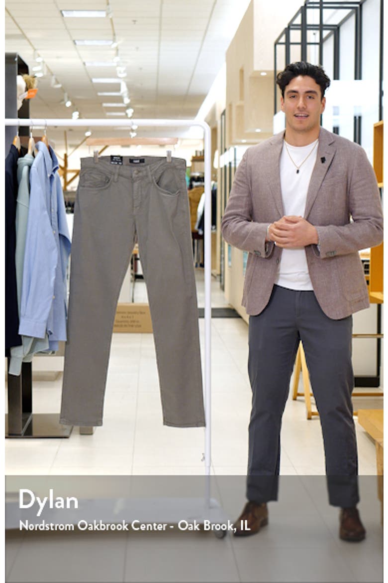 Marcus Slim Straight Leg Five-Pocket Pants video