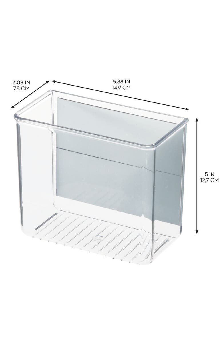 iDesign Magnetic Organizer Bins for Laundry Room - Set of 4 - Clear, Alternate, color, Clear