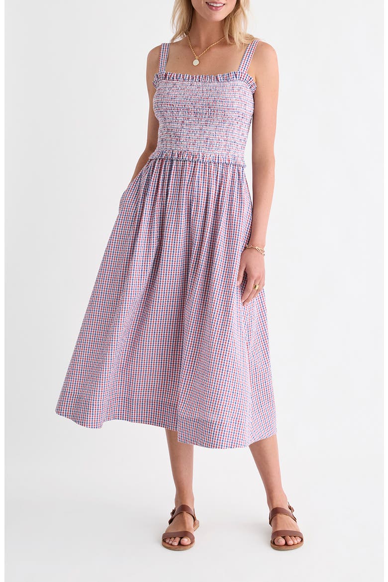 Ellen Midi Dress, Main, color, MARINER