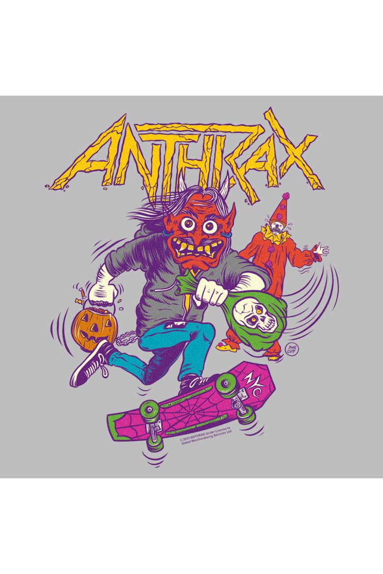 Men's Anthrax Halloween Not Man Graphic T-Shirt, Alternate, color, Athletic Heather