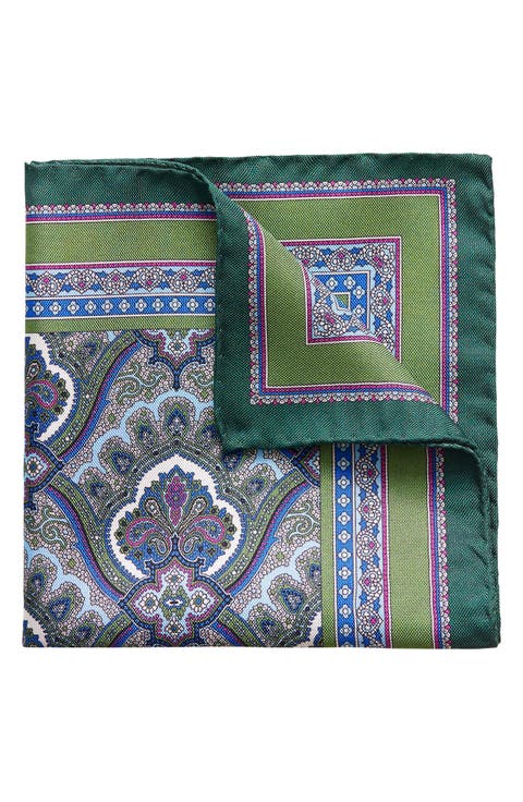 Paisley Silk Pocket Square