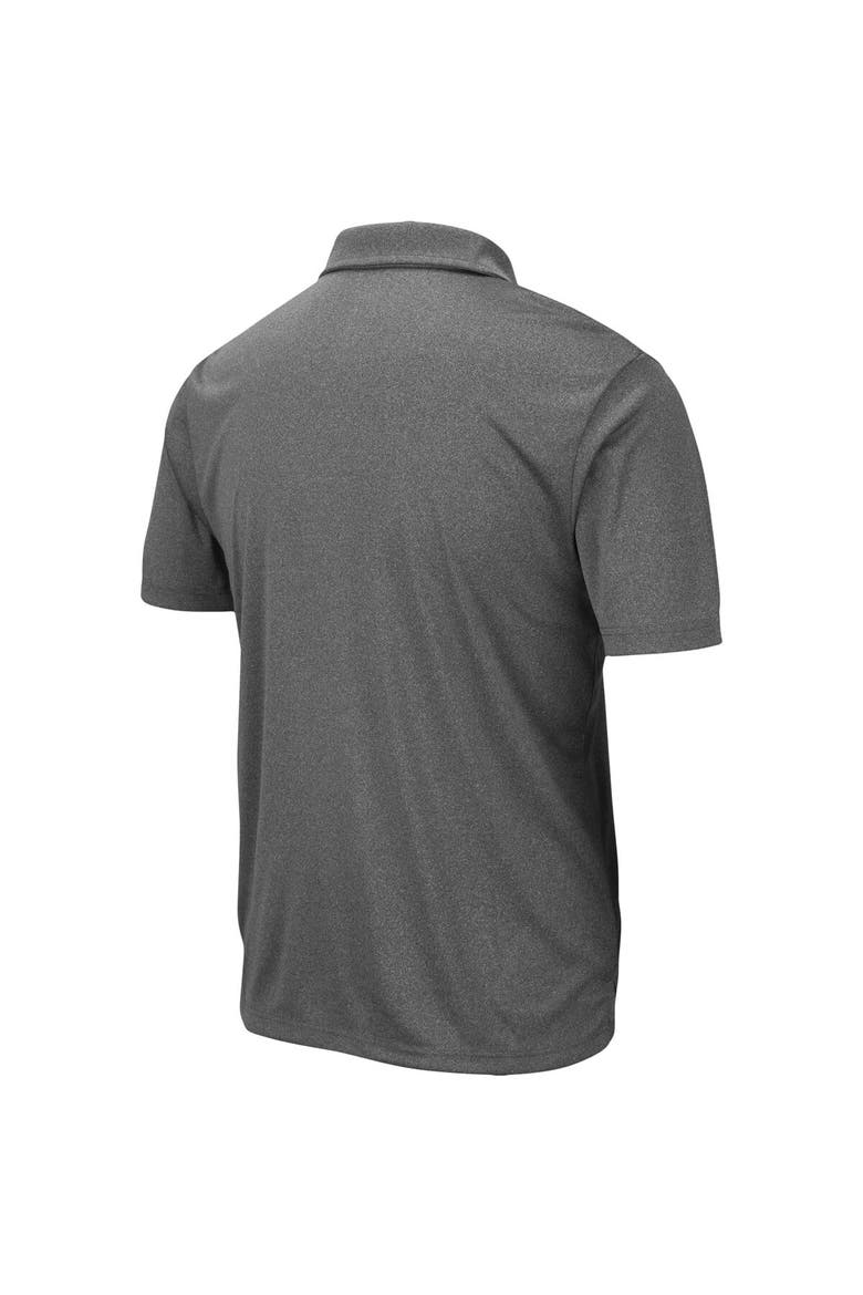 Men's Colosseum Heathered Charcoal Ohio State Buckeyes Smithers Polo, Alternate, color, Heather Charcoal