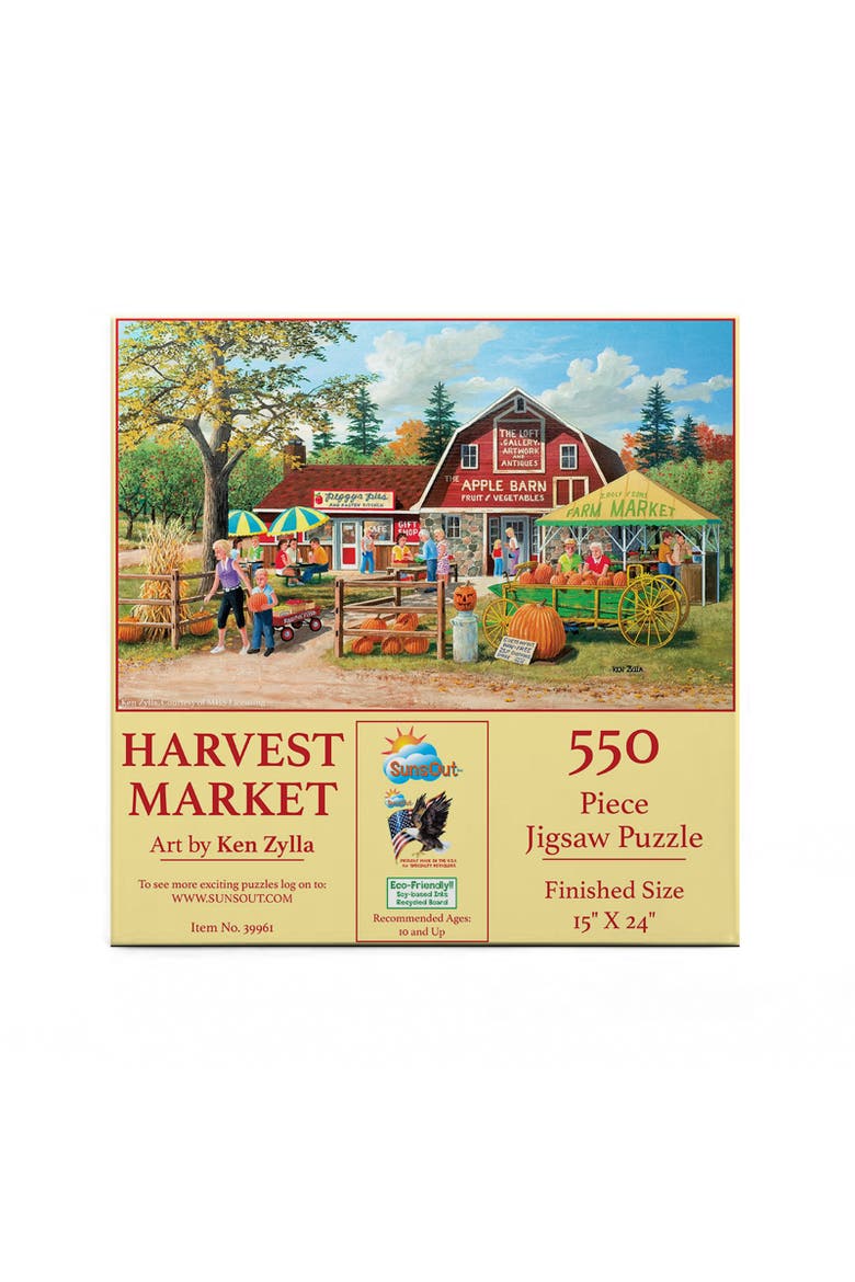 Harvest Market 550 piece Jigsaw Puzzle for Adults, Alternate, color, Multicolor