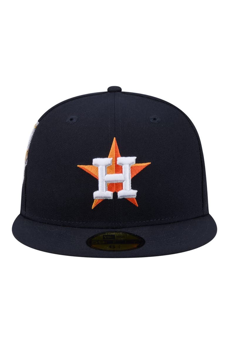 Men's New Era  Navy Houston Astros Hidden Hit 59FIFTY Fitted Hat, Alternate, color, Navy