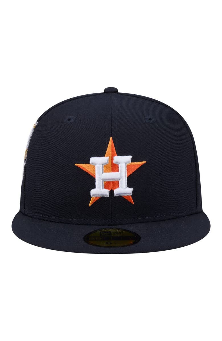 New Era Men's New Era  Navy Houston Astros Hidden Hit 59FIFTY Fitted Hat, Alternate, color, Navy