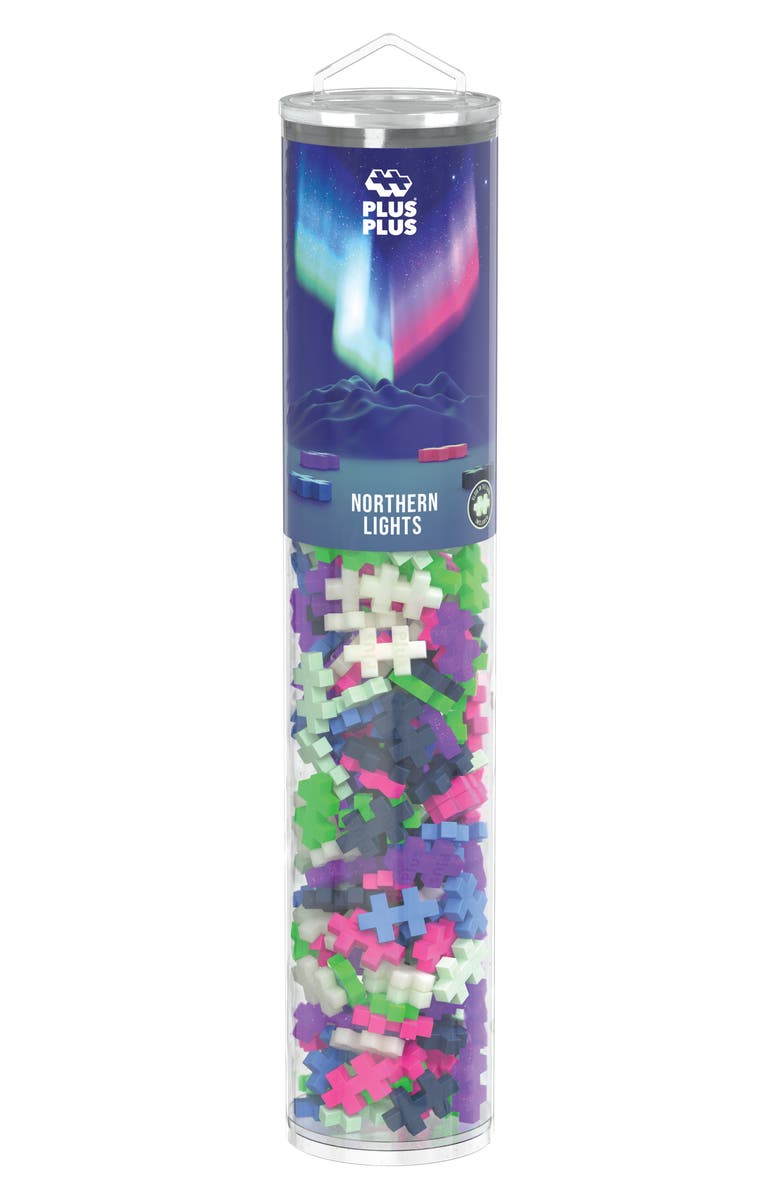 Plus-Plus USA Northern Lights 240-Piece Puzzle Tube, Alternate, color, 