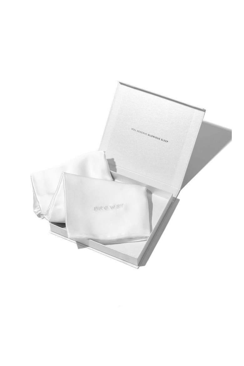 King Silk Pillowcase, Alternate, color, Akoya Pearl