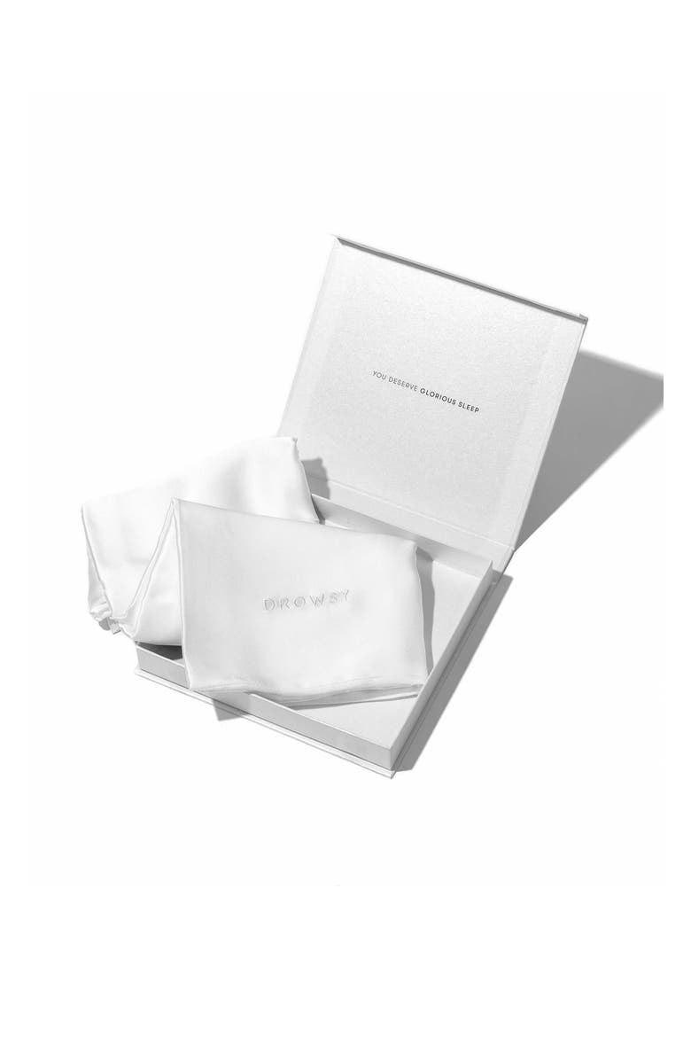 Drowsy Sleep Co. King Silk Pillowcase, Alternate, color, Akoya Pearl