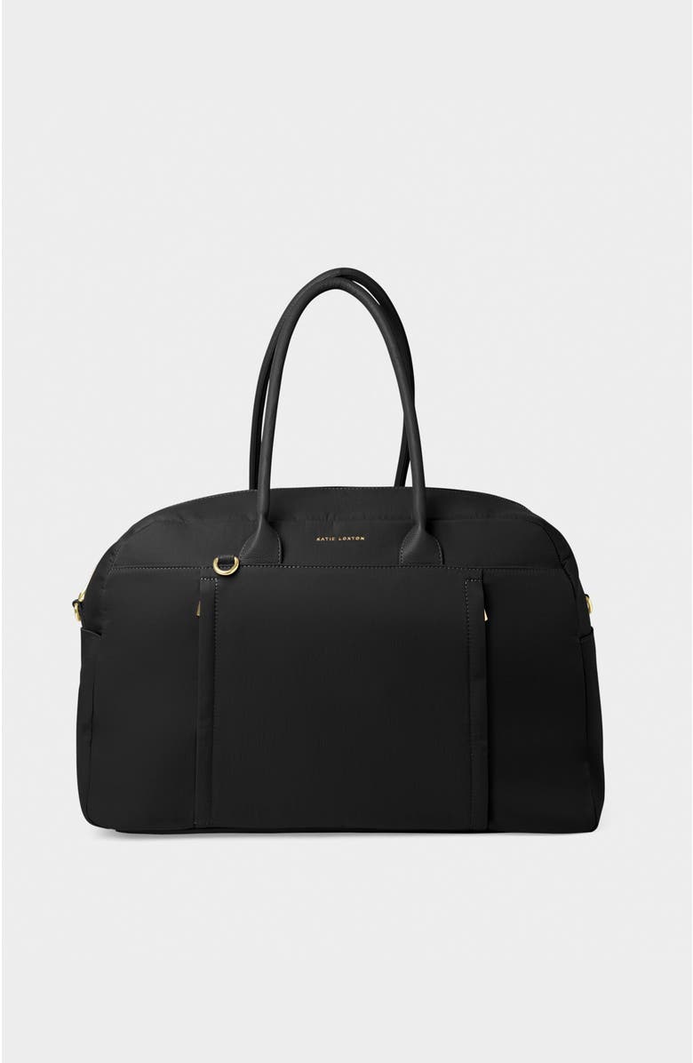 Katie Loxton Nylon-Luxe Weekend Bag, Main, color, Black