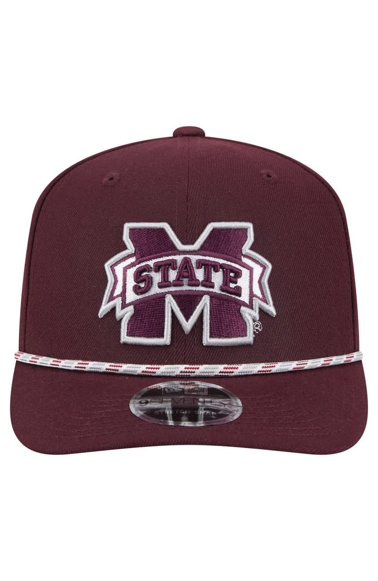 New Era Men's New Era Maroon Mississippi State Bulldogs Game Day Multi-Rope 9SEVENTY Stretch-Snap Hat, Alternate, color, Maroon