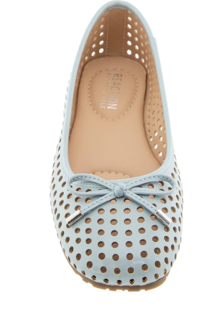 Reaction Kenneth Cole Elstree Perforated Ballet Flat, Alternate, color, Steel Blue