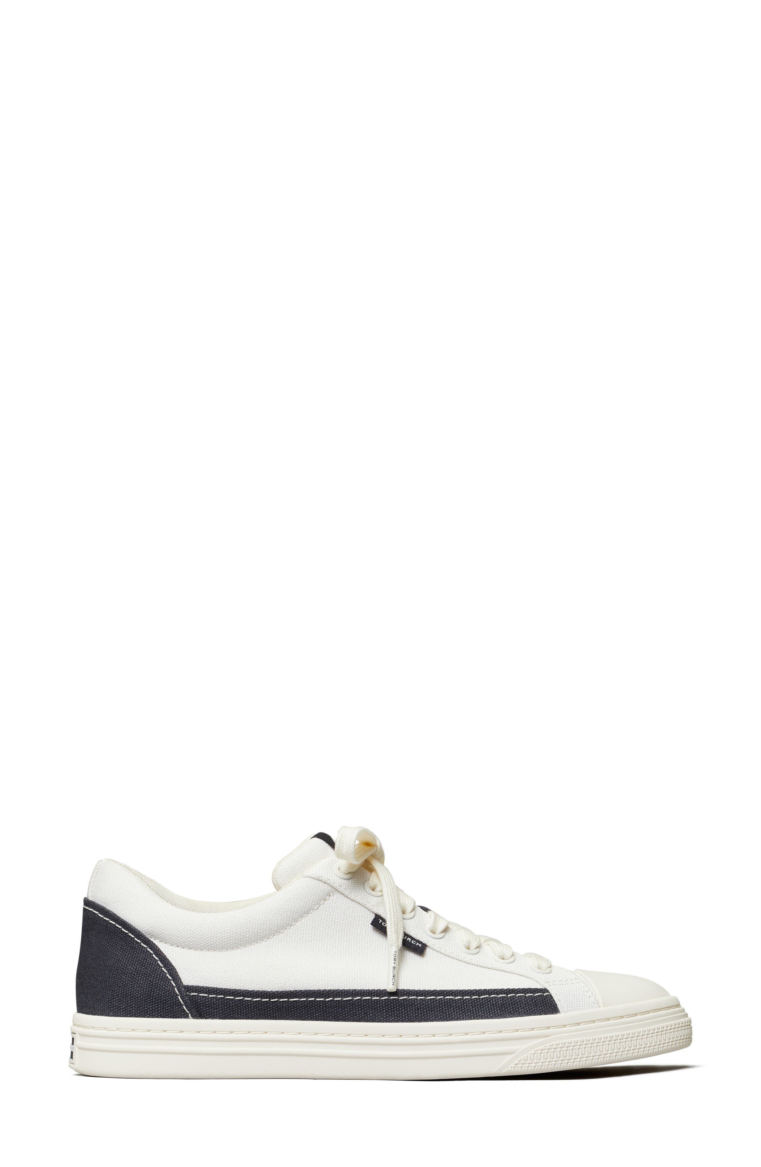 Classic Court Sneaker, Alternate, color, IVORY CANVAS/ NAVY BANDANA