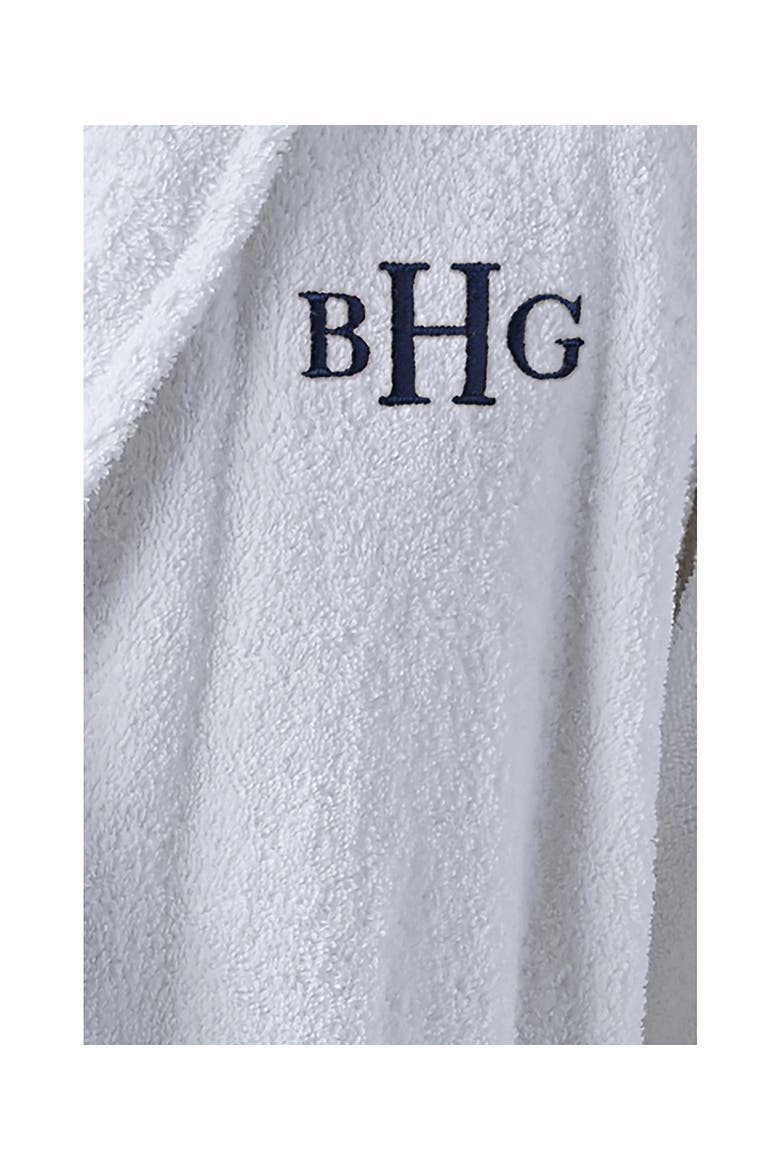 Full Length Turkish Terry Robe, Alternate, color, White