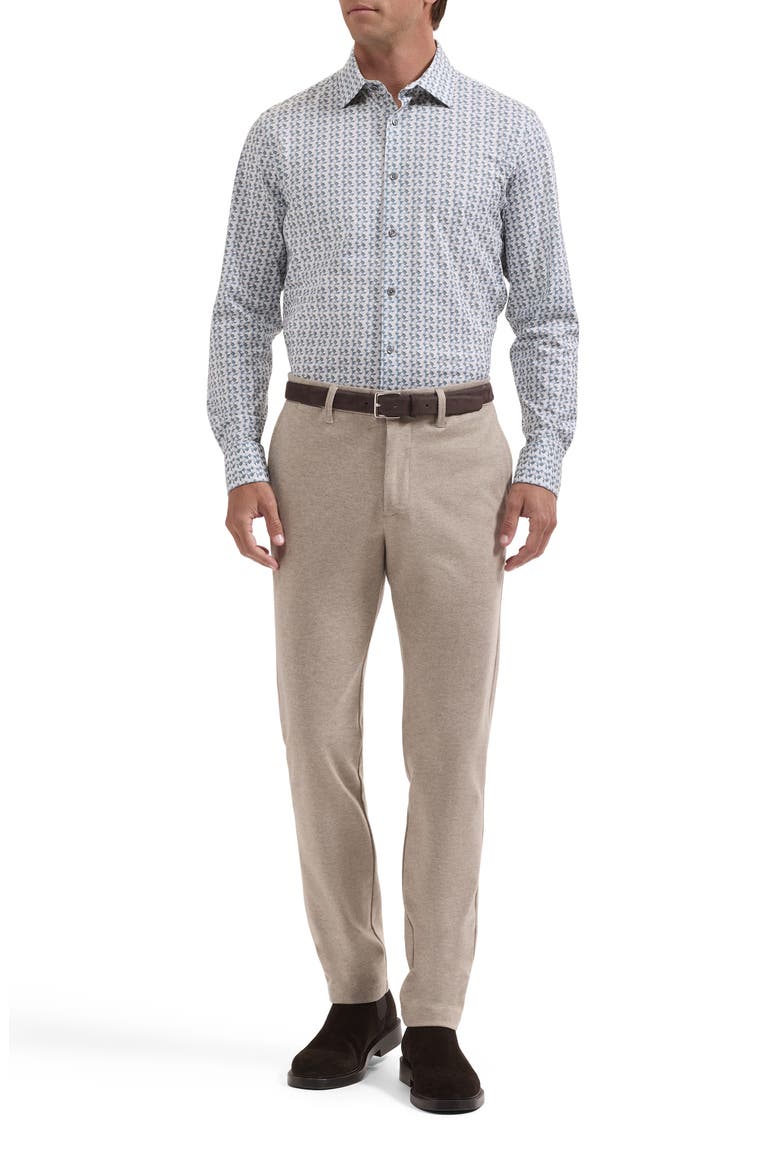 James OoohCotton® Geo Print Button-Up Shirt, Alternate, color, AVOCADO