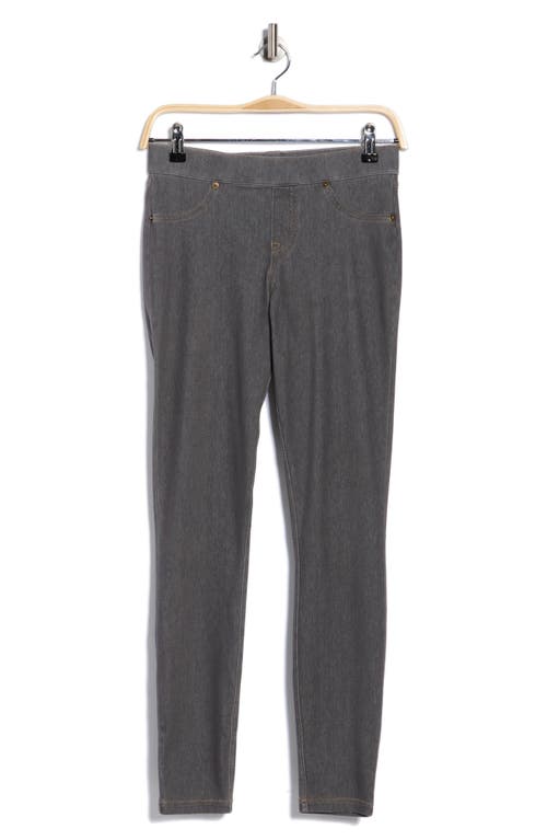 Hue Denim Leggings In Gray