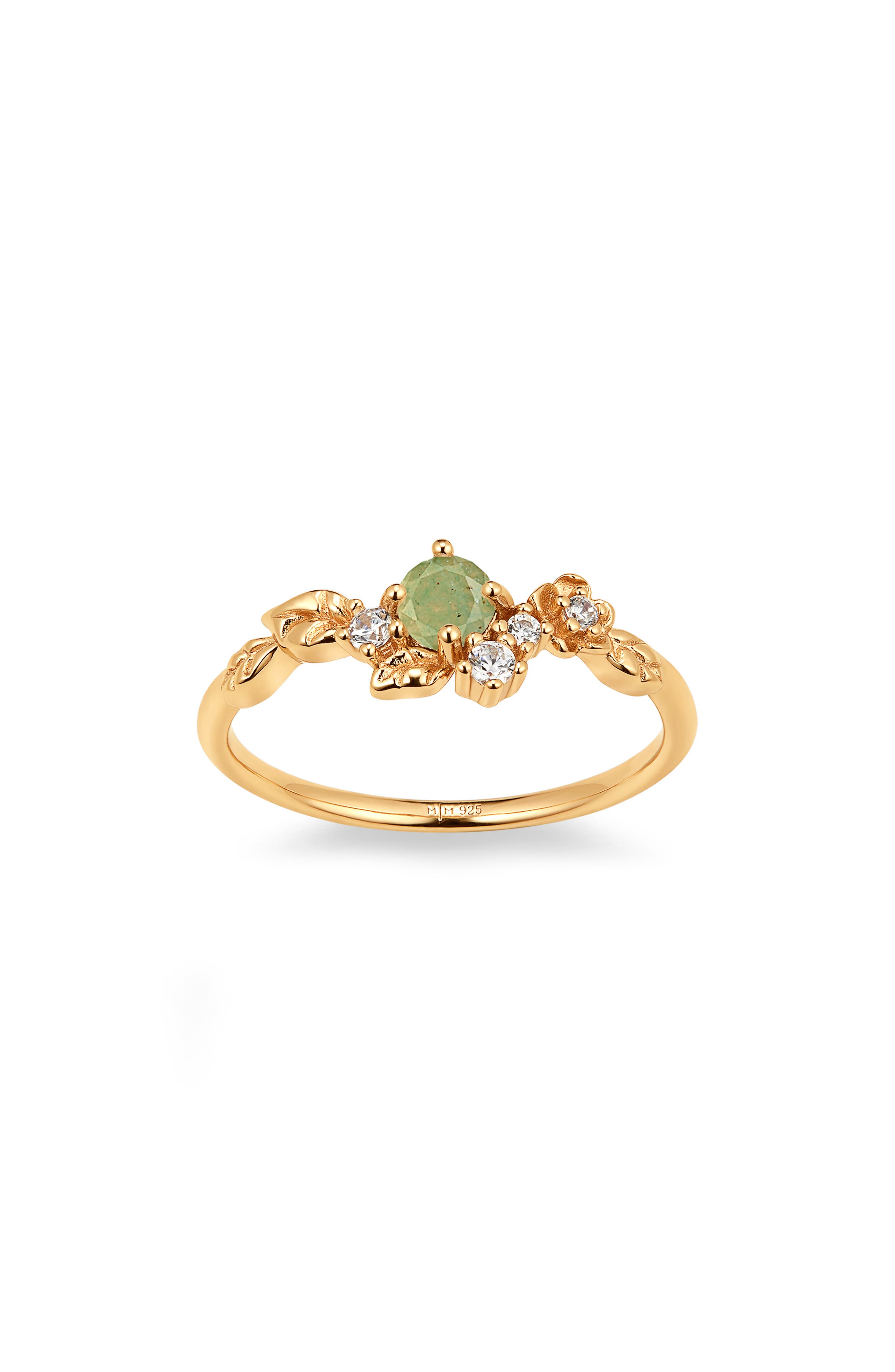 GOLD VERMEIL / GREEN