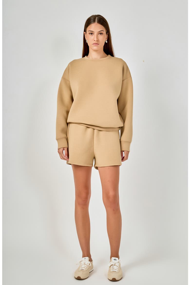 Relaxed Scuba Pullover, Alternate, color, TOFFEE