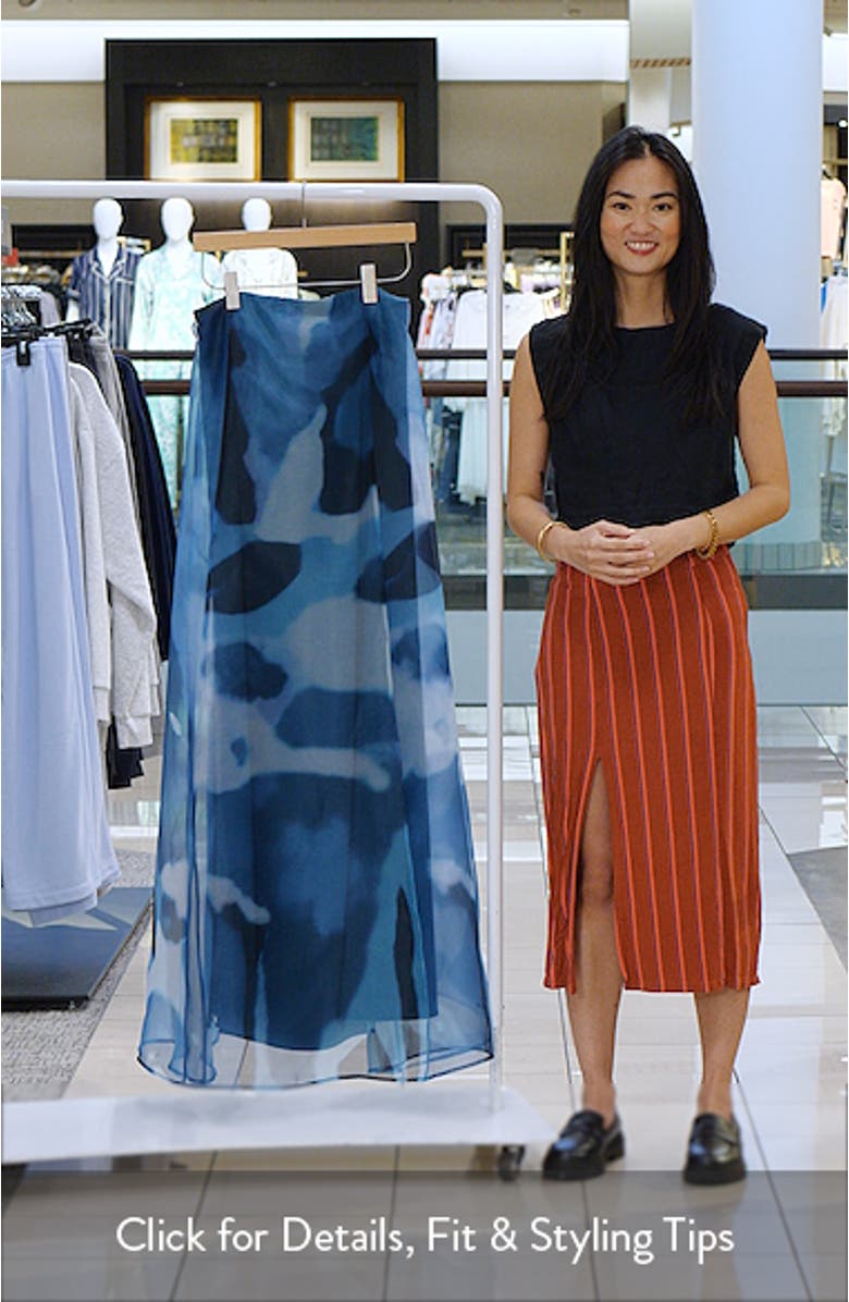 Allyson Abstract Print Strapless Dress, sales video thumbnail