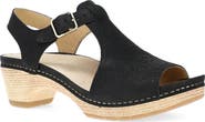 Dansko Laverne Ankle Strap Peep Toe Platform Sandal