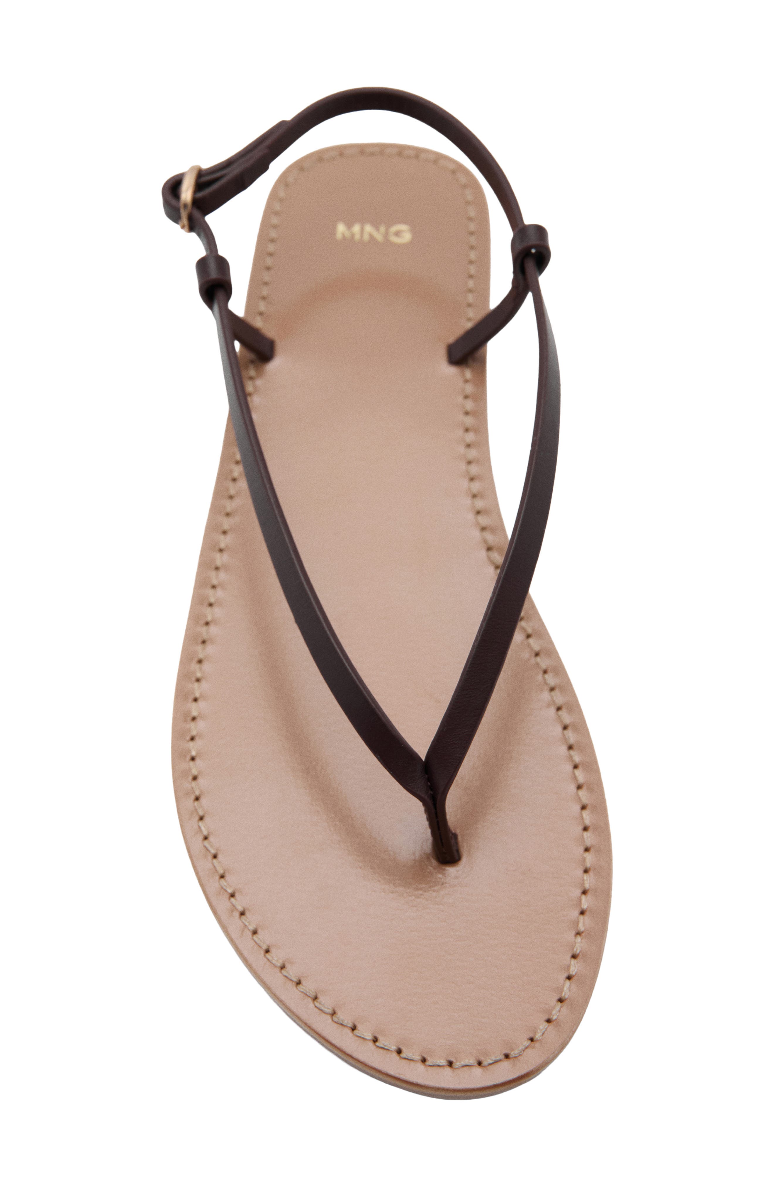 Ankle Strap Thong Sandal, Alternate, color, BURGUNDY