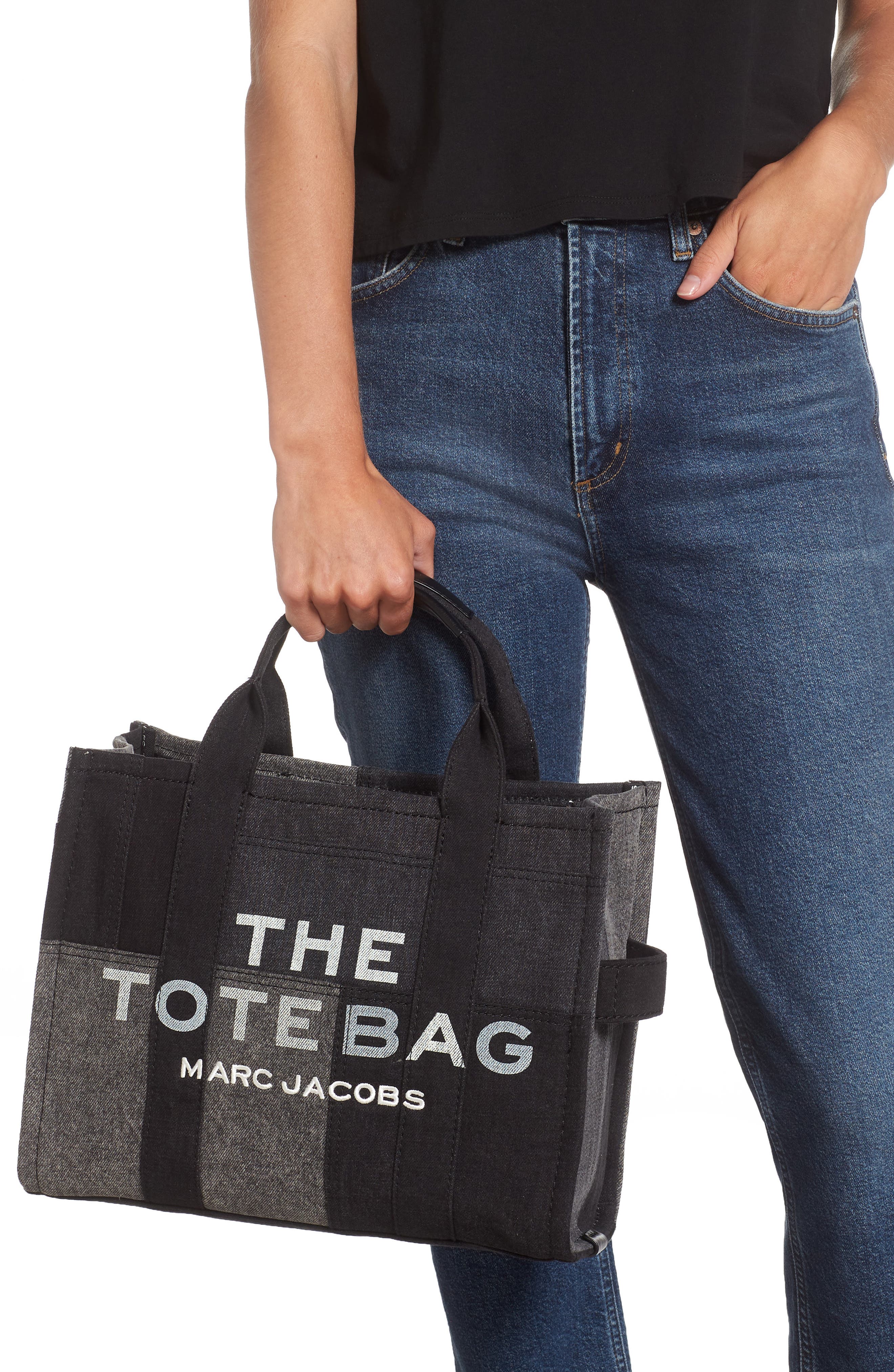 Marc Jacobs The Denim Medium Tote Bag, Alternate, color, 