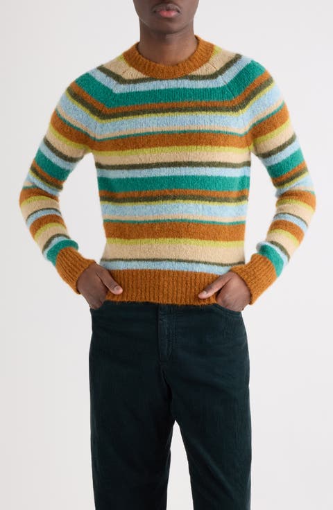 Melbourne Stripe Alpaca & Merino Wool Blend Sweater