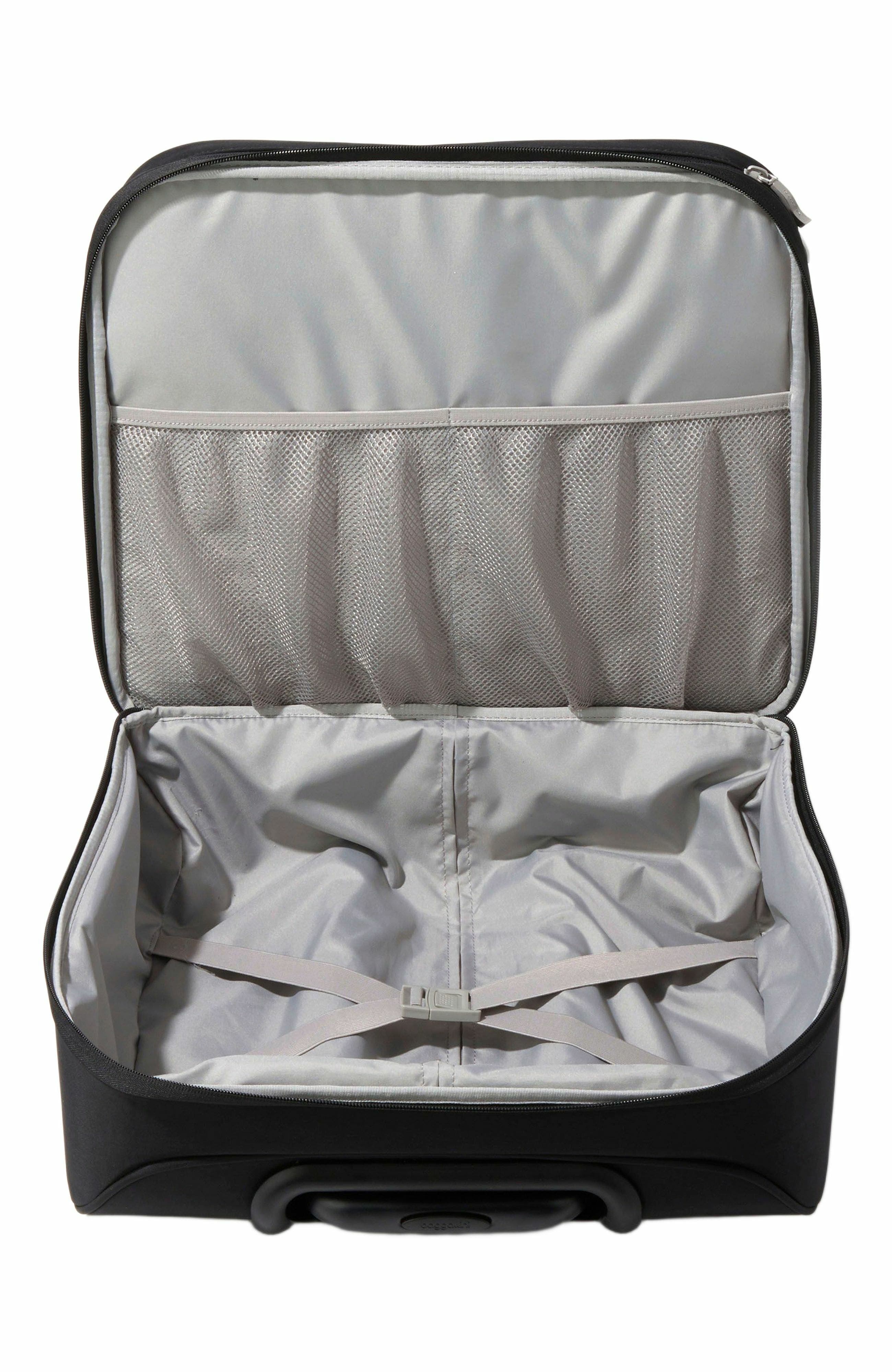 BAGGALLINI 2 Wheel Tote Carry On Roller Luggage, Alternate, color, Black