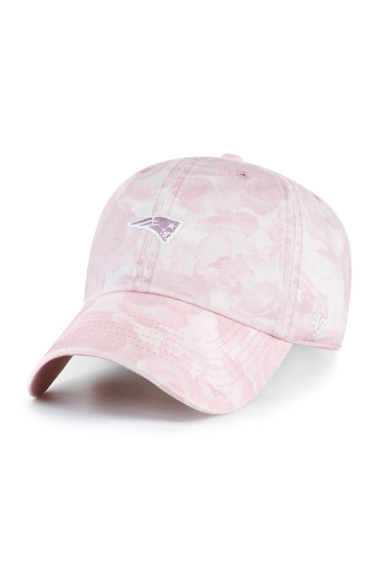 Women's '47 Pink New England Patriots  Gardenia Clean Up Adjustable Hat, Main, color, Pink