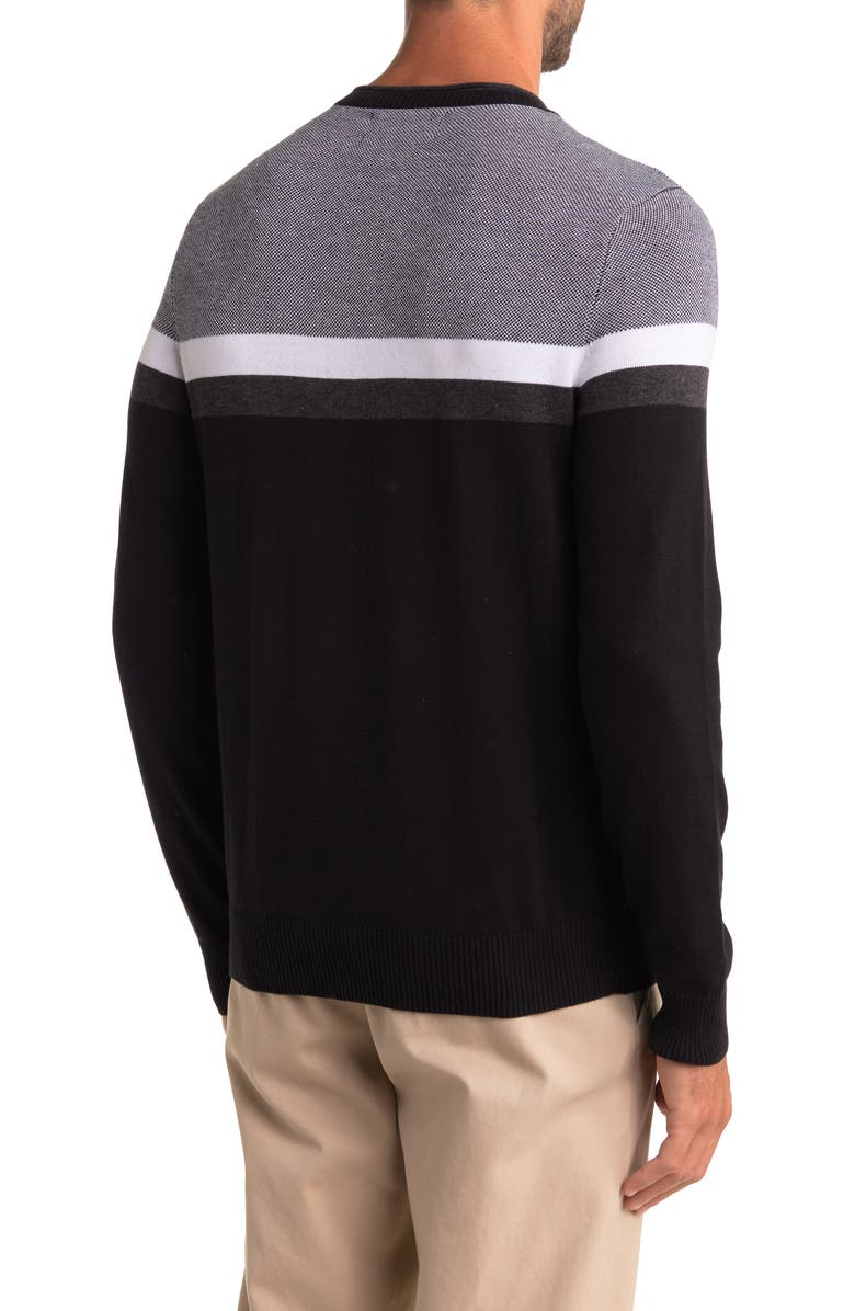 Original Penguin Colorblock Cotton Sweater, Alternate, color, 