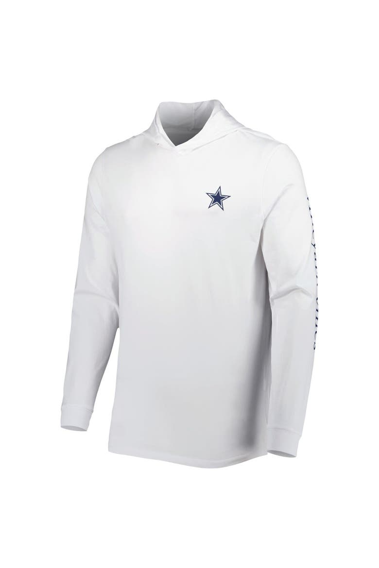 Men's Vineyard Vines White Dallas Cowboys Local Long Sleeve Hoodie T-Shirt, Alternate, color, White