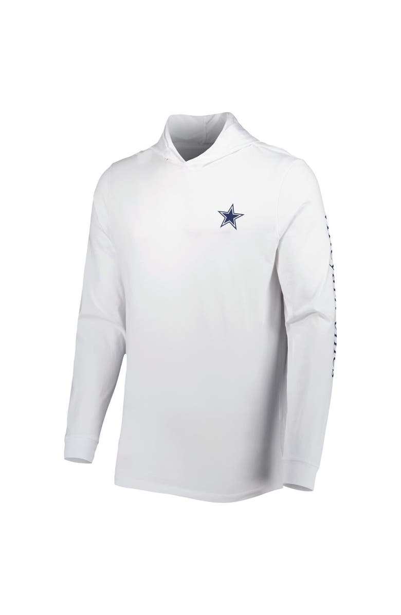 vineyard vines Men's Vineyard Vines White Dallas Cowboys Local Long Sleeve Hoodie T-Shirt, Alternate, color, White