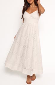 Petal & Pup Yasmin Cotton Eyelet Midi Dress