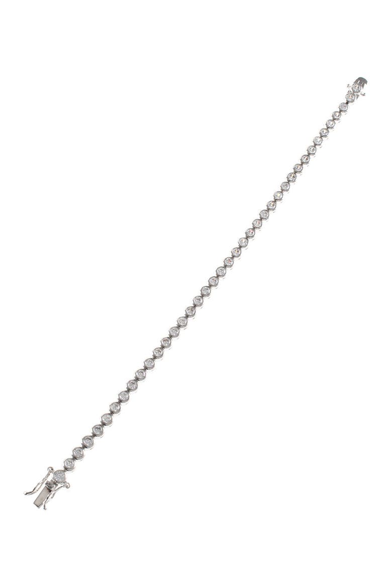 Round CZ Tennis Bracelet, Alternate, color, CLEAR/SILVER