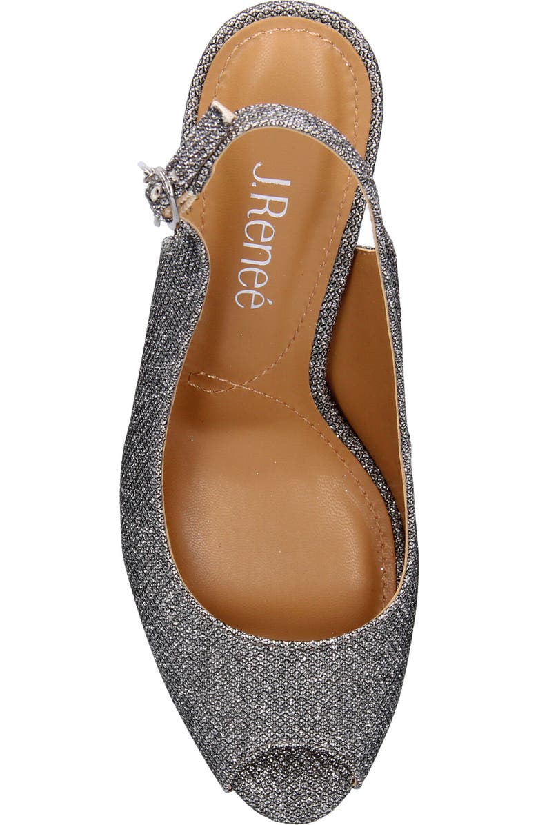 J. Reneé Onille Peep Toe Pump, Alternate, color, Pewter