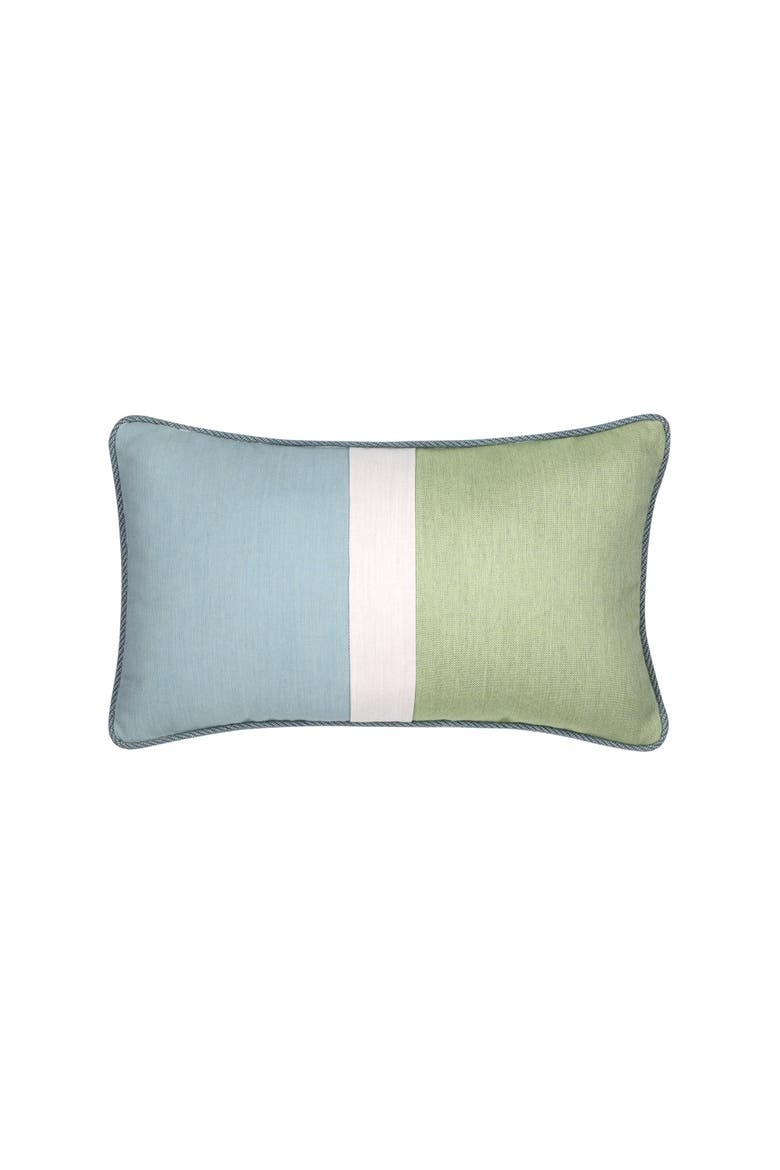 Composition Indoor & Outdoor Woven Accent Pillow & Insert, Main, color, Seaglass