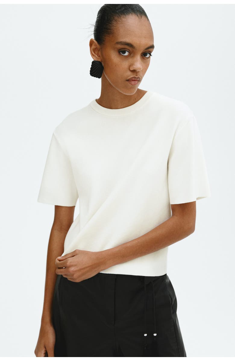 H&M Knit t-shirt, Alternate, color, White