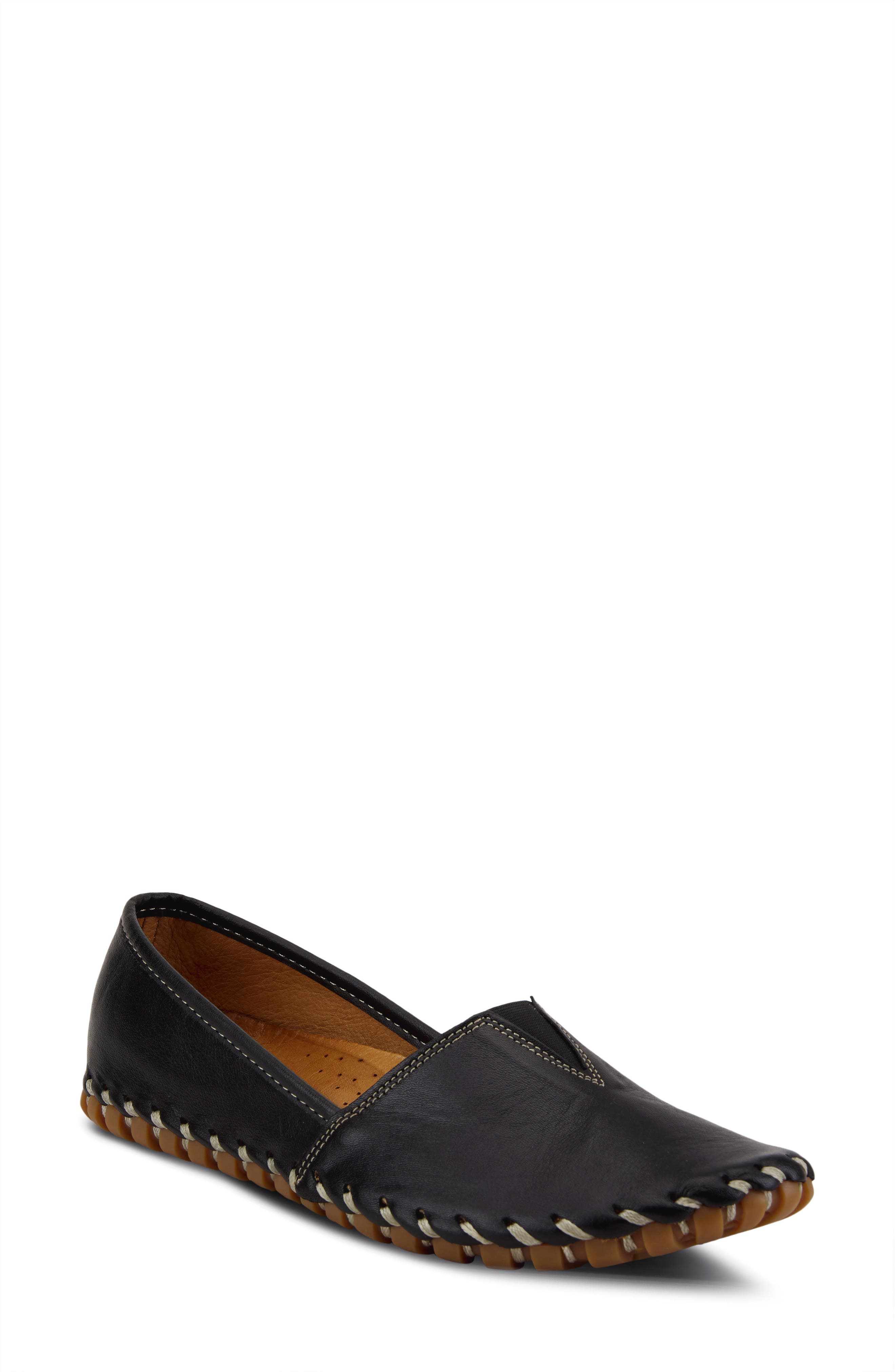 Spring Step Kathaleta Flat, Main, color, Black