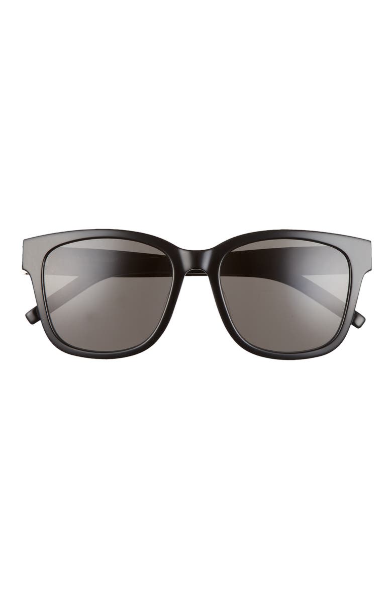 54mm Polarized Square Sunglasses, Main, color, BLACK/ GREY