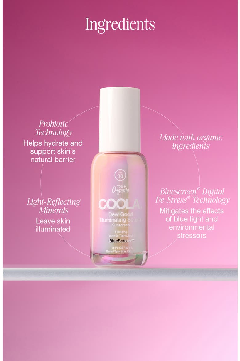 Suncare Dew Good Illuminating Serum SPF 30, Alternate, color, NO COLOR