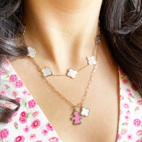 The Lovery Fine Jewelry Bubblegum Pink Girl Charm In Pink