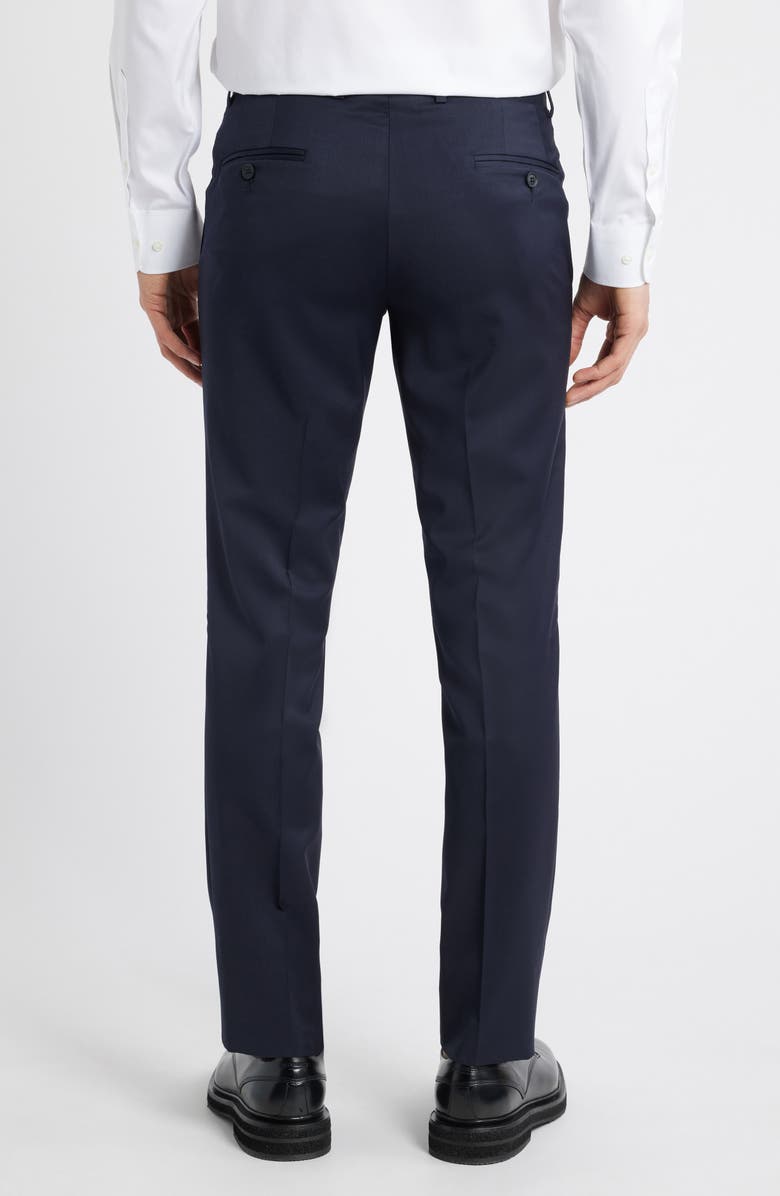 AllSaints Ross Slim Fit Taper Leg Stretch Wool Pants, Alternate, color, Navy