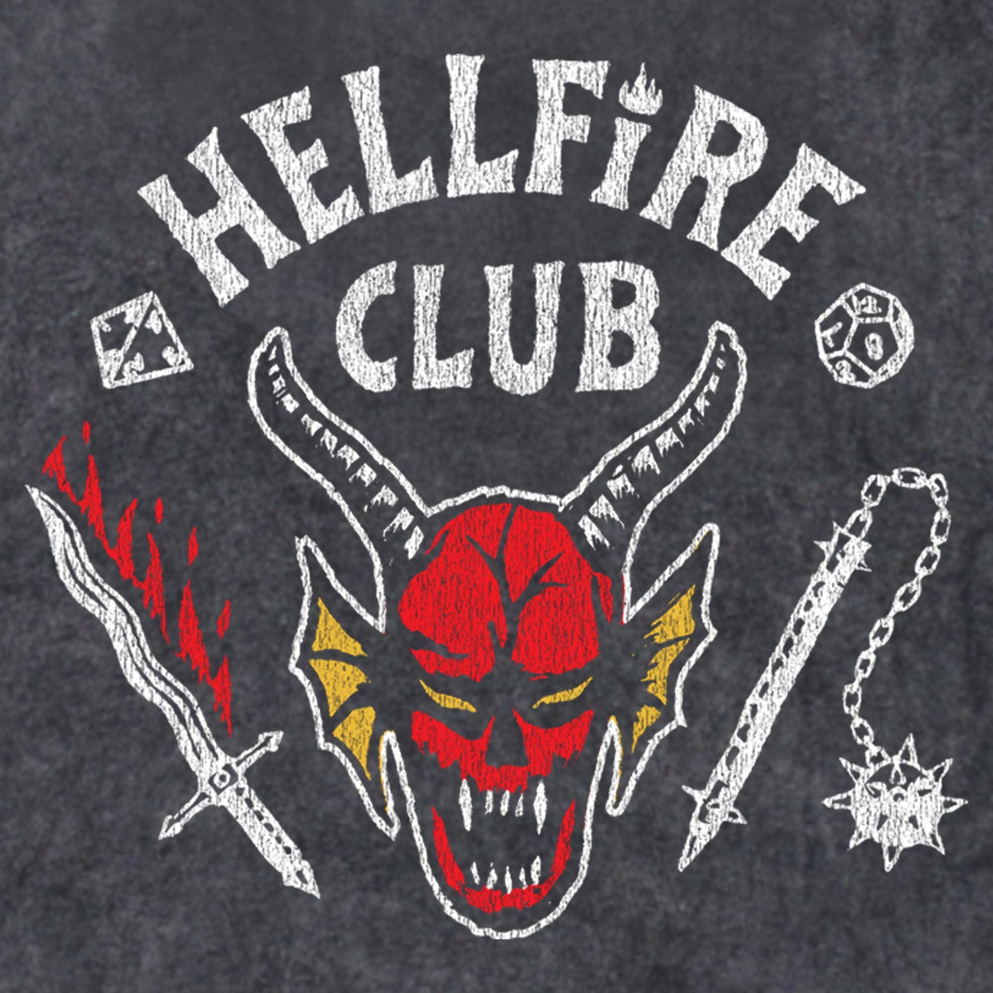 Stranger Things Men's Hellfire Club Costume Lightweight Hoodie (Men ...