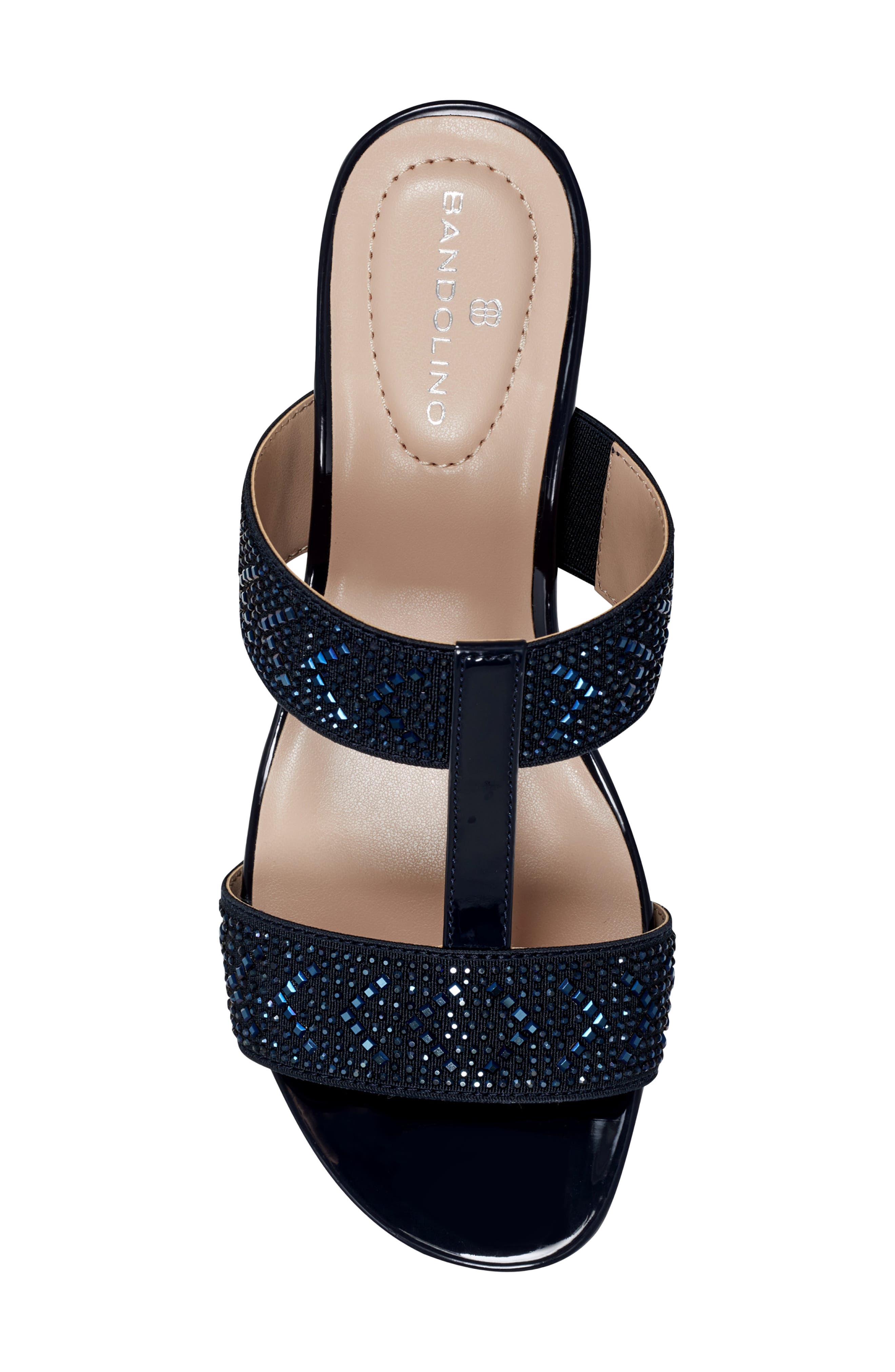 Bandolino Iluvit Wedge Sandal, Alternate, color, Dark Blue